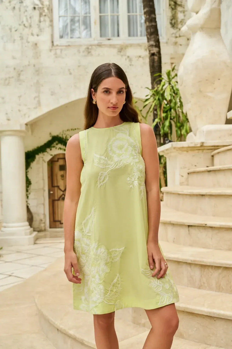 Harper Mini - Lime poplin by NOIB for women Worldwide