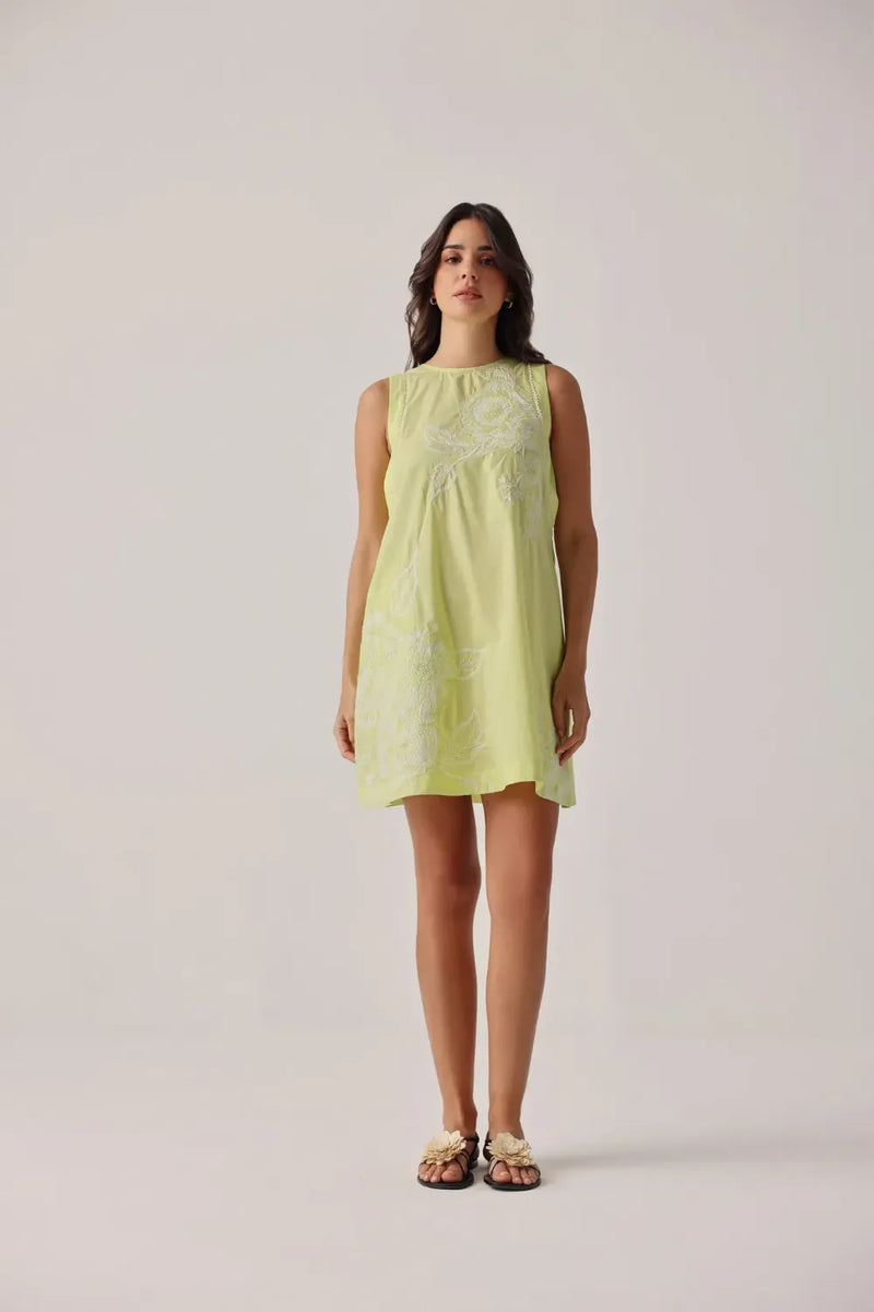 Harper Mini - Lime poplin by NOIB for women Worldwide