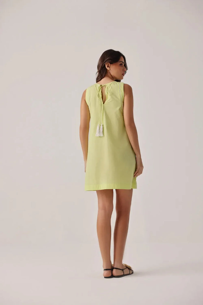 Harper Mini - Lime poplin by NOIB for women Worldwide