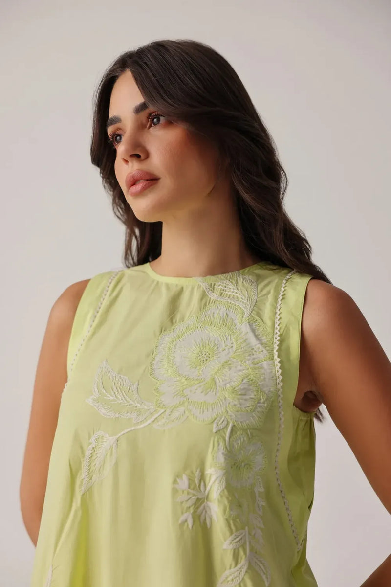 Harper Mini - Lime poplin by NOIB for women Worldwide