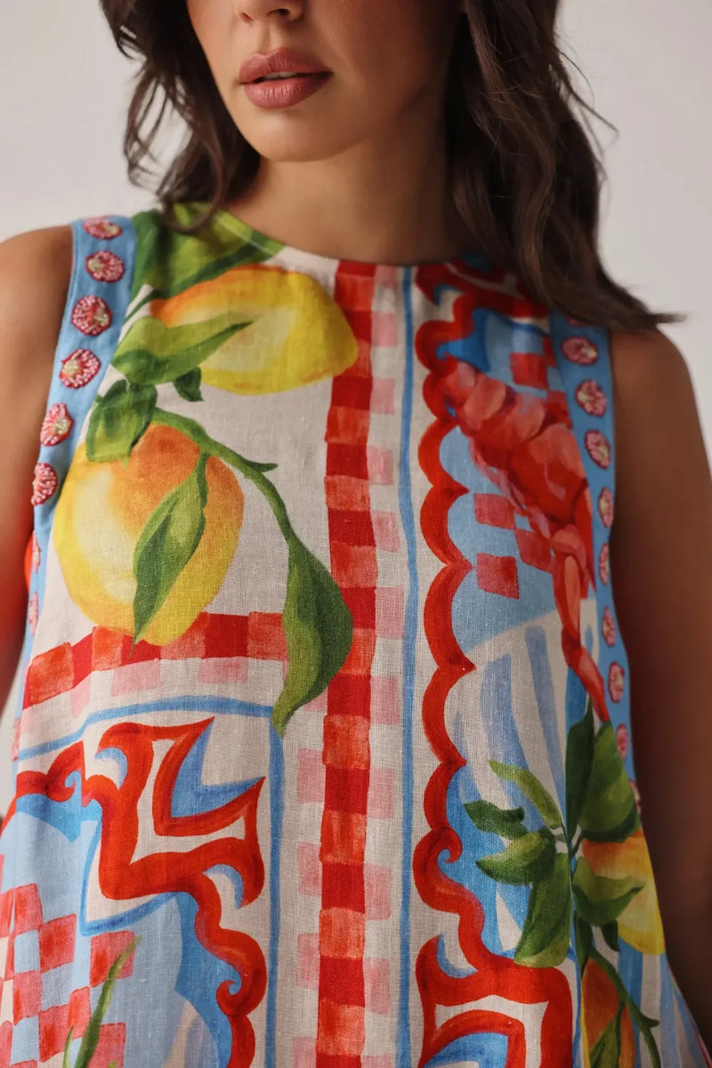 Harper Mini - Summer Zest all linen by NOIB for women Worldwide