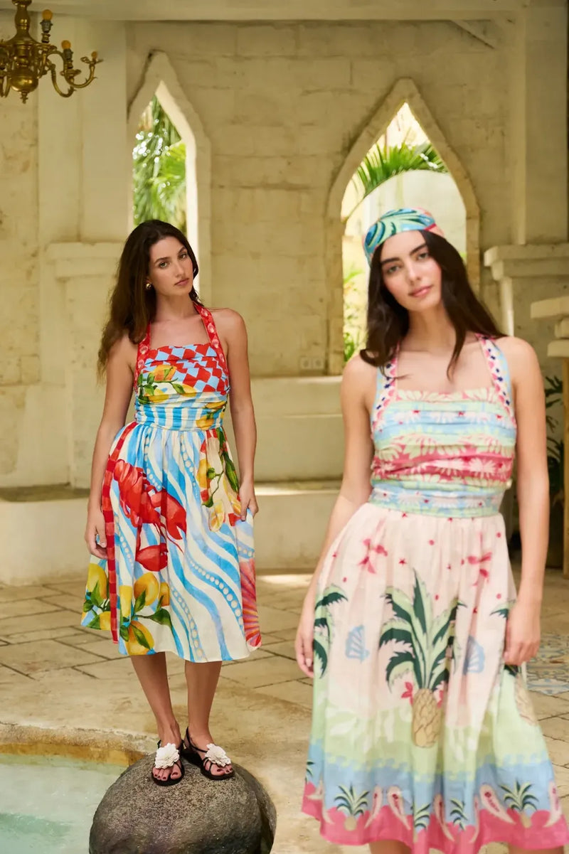 Hazel Midi - Ananas all linen by NOIB for women Worldwide