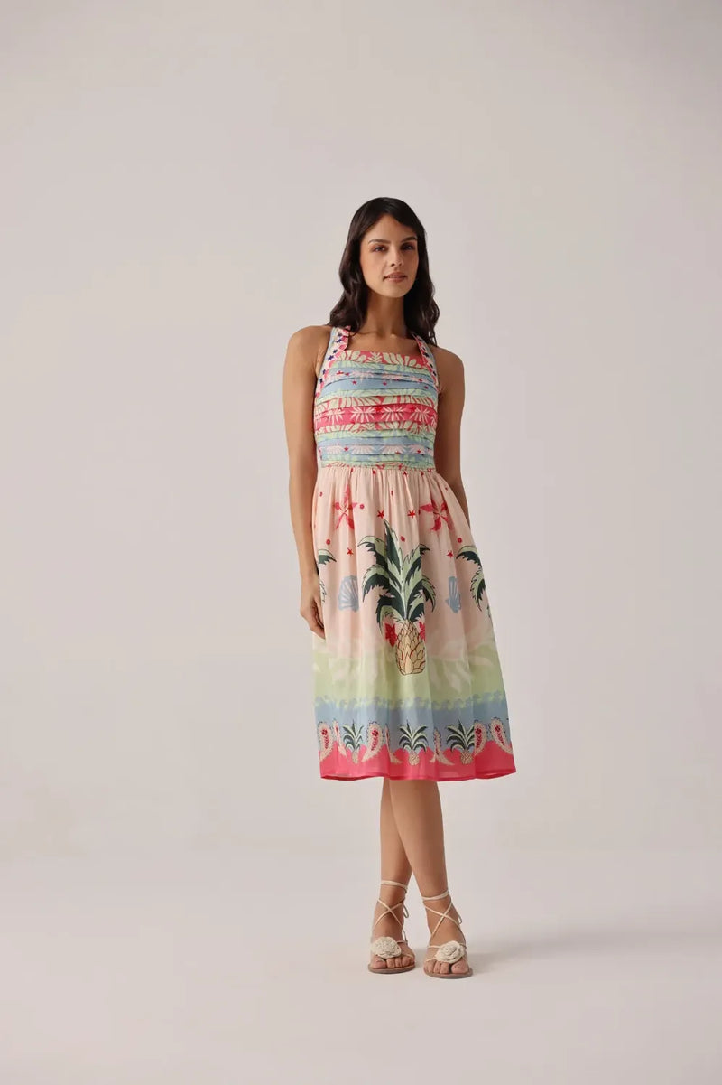 Hazel Midi - Ananas all linen by NOIB for women Worldwide
