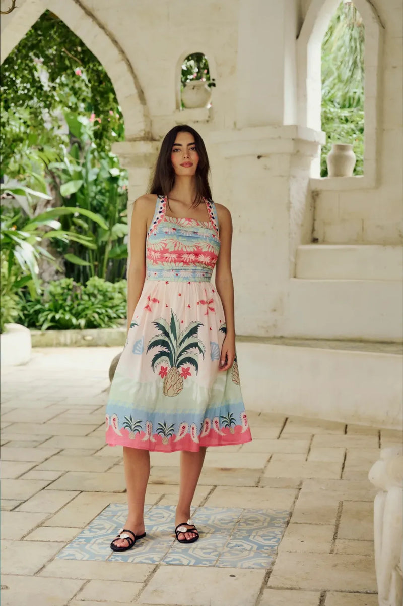 Hazel Midi - Ananas all linen by NOIB for women Worldwide