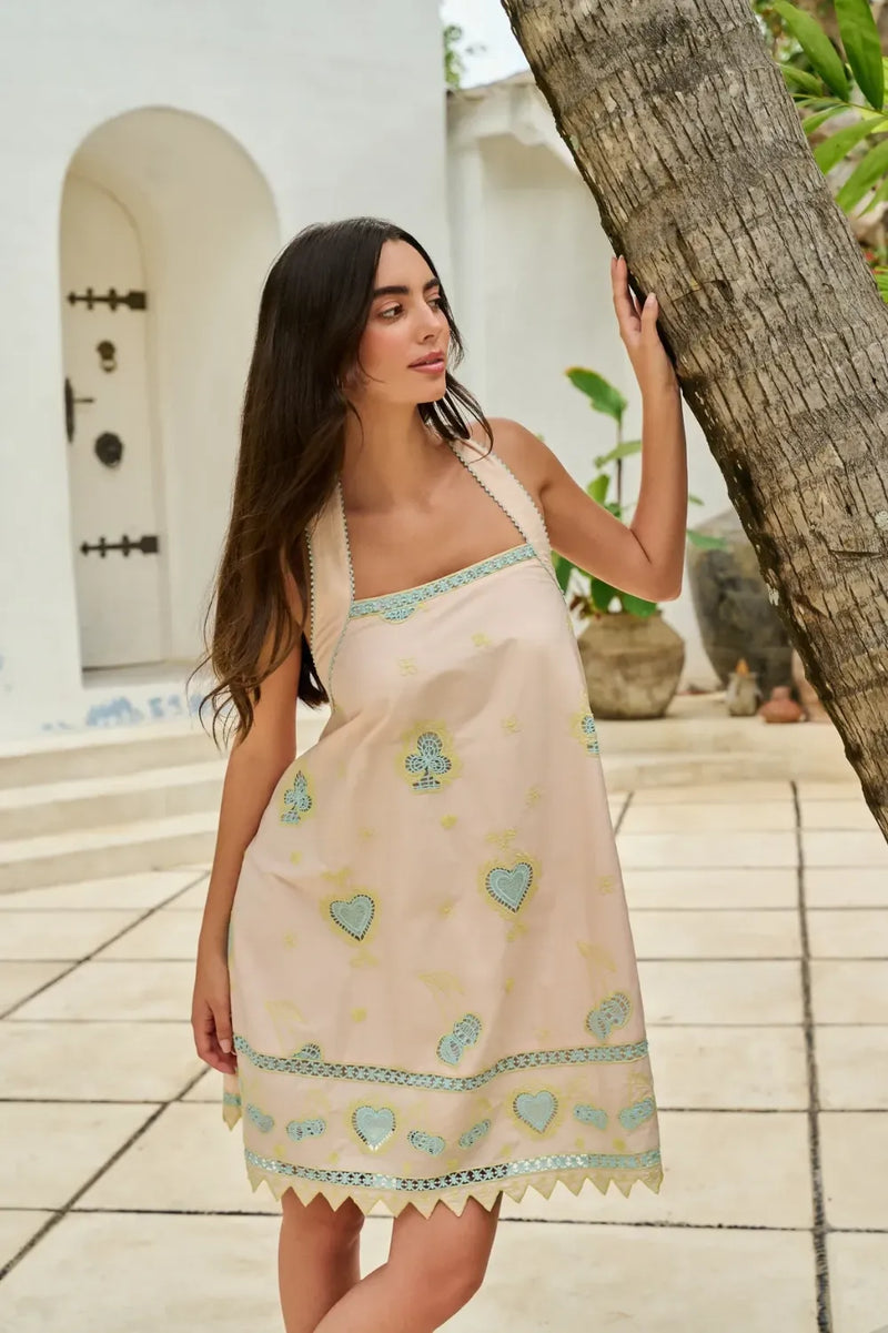 Hazel Mini - Peach poplin by NOIB for women Worldwide