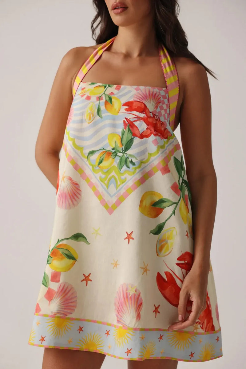 Hazel Mini - Summer Zest all linen by NOIB for women Worldwide
