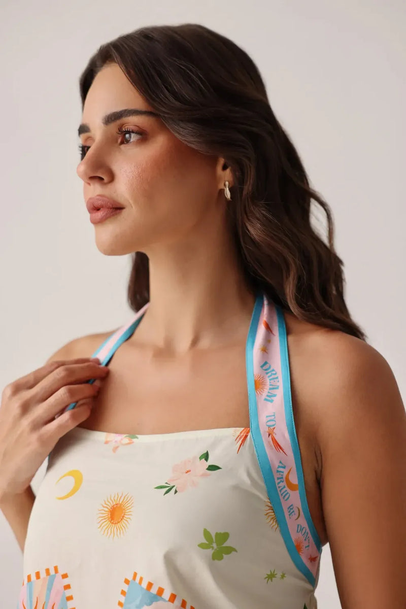 Hazel Top - Azure poplin by NOIB for women Worldwide