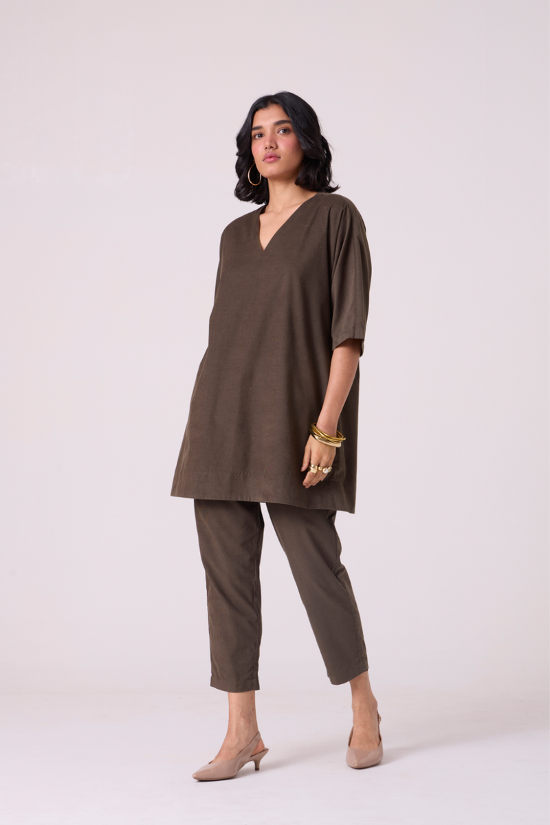 Helk Olive Needlecord Pants cotton by The Summer House in olive color for women Worldwide