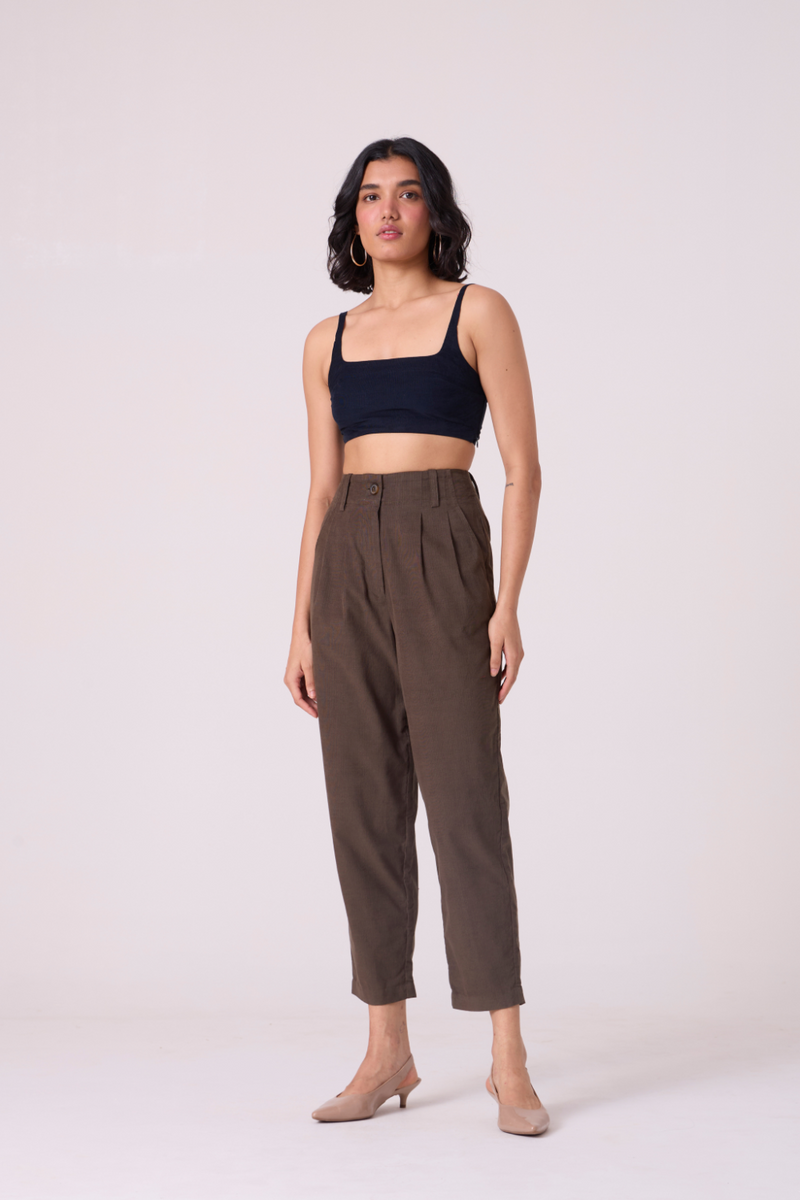 Helk Olive Needlecord Pants cotton by The Summer House in olive color for women Worldwide