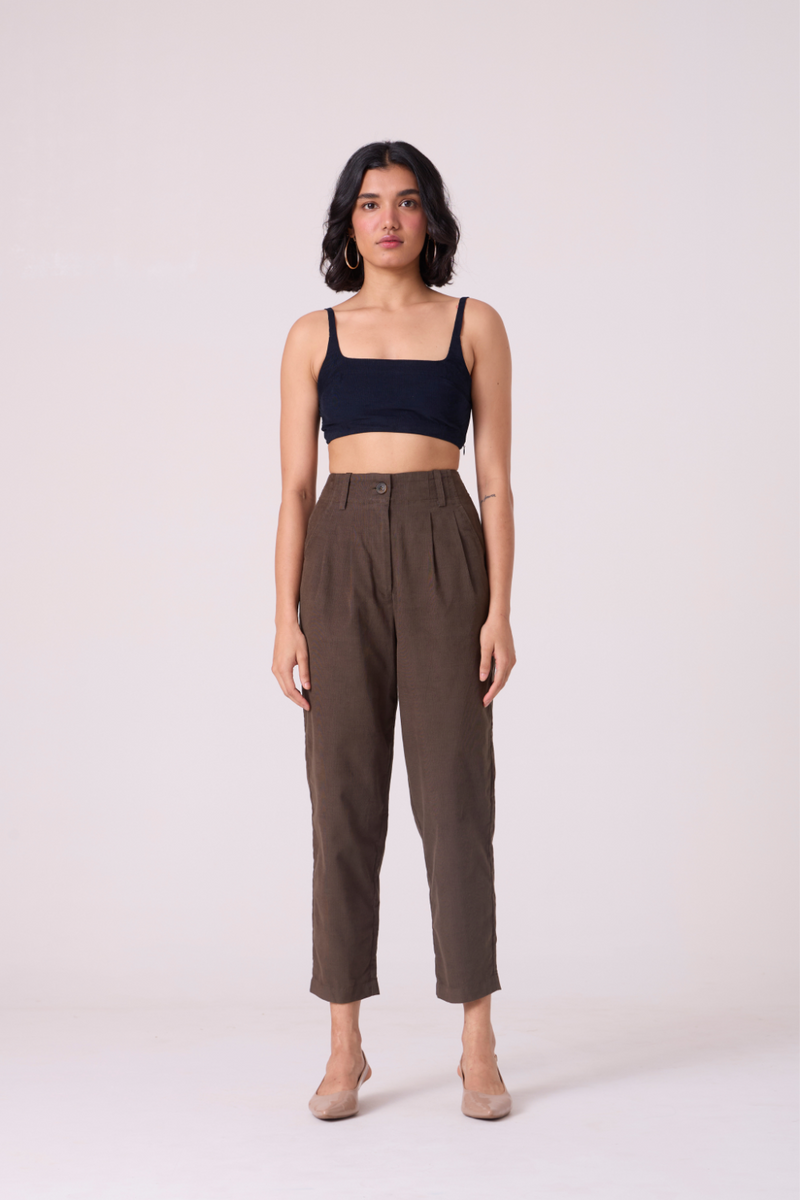 Helk Olive Needlecord Pants cotton by The Summer House in olive color for women Worldwide