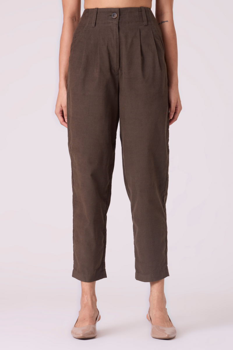 Helk Olive Needlecord Pants cotton by The Summer House in olive color for women Worldwide