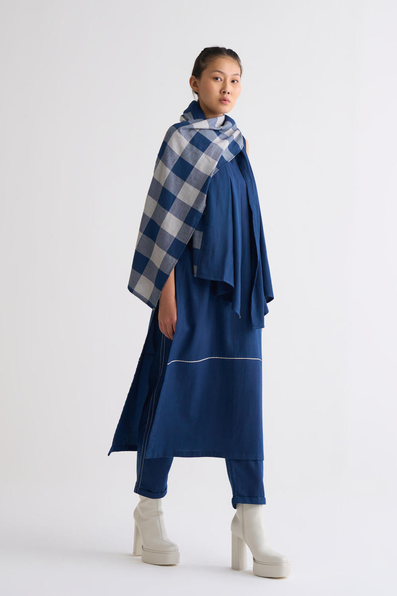 High Slit Tunic Co-ord - Navy Co-ord Set,Top & Tunics by THREE for women Worldwide