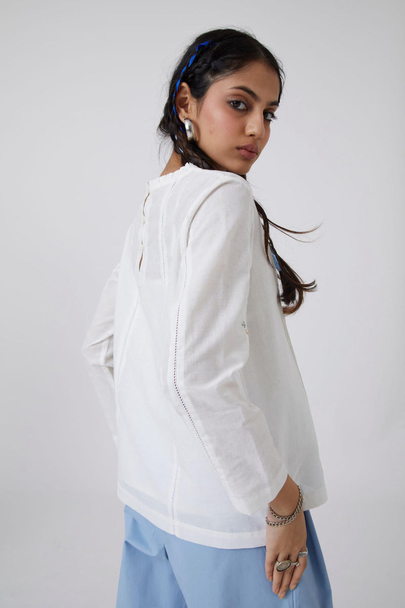 Hurit - Top Top & Tunics by The Summer House in white color for women Worldwide