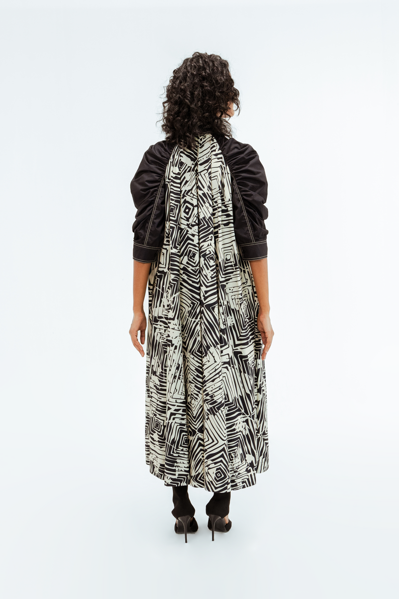 Florix print Alea Dress 100% cotton by Leh Studios in multi color for women Worldwide