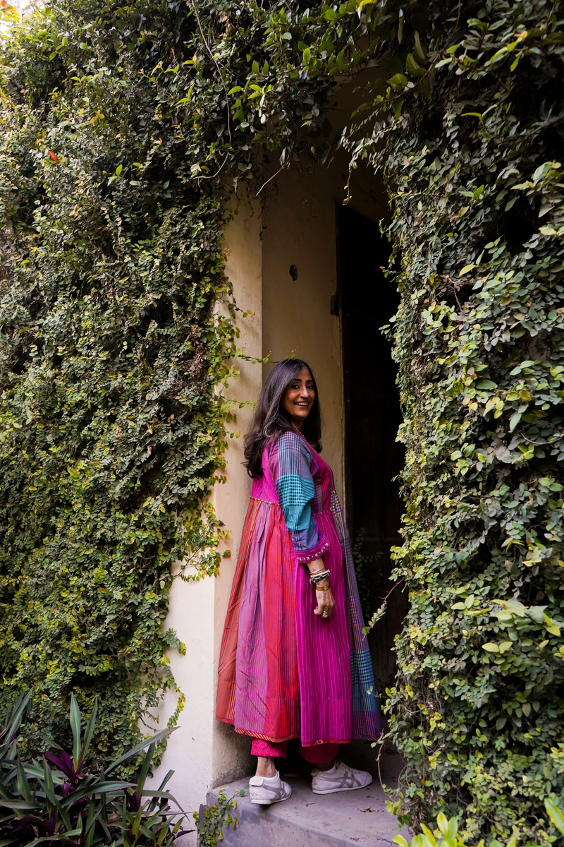 CASEY DRESS-MULTICOLOR silk by SWATTI KAPOOR in multi color for women Worldwide