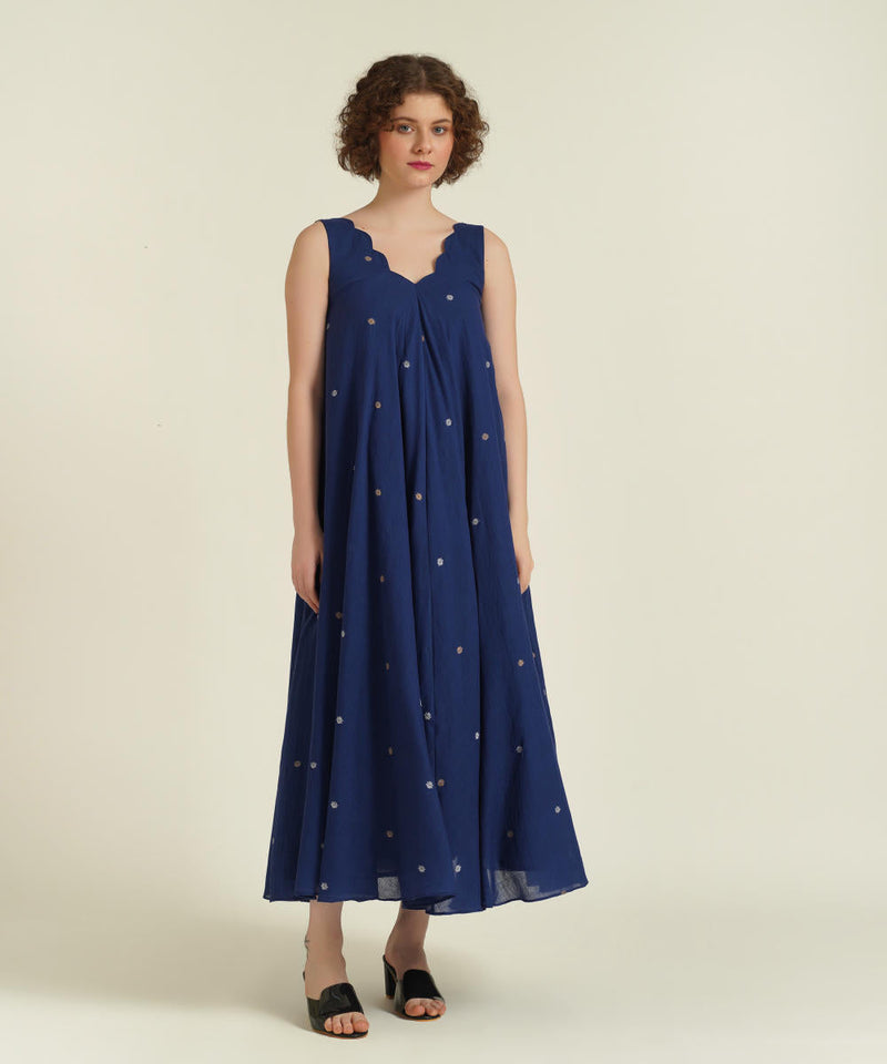 ROYALE XXI cotton by Indigo Dreams in blue color for women Worldwide