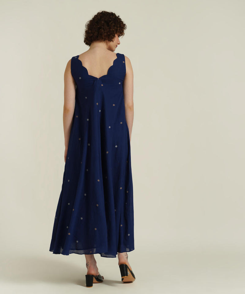 ROYALE XXI cotton by Indigo Dreams in blue color for women Worldwide