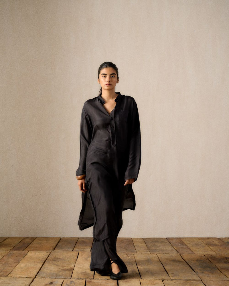 RAYI SILK KURTA SET silk by Ituvana for women Worldwide
