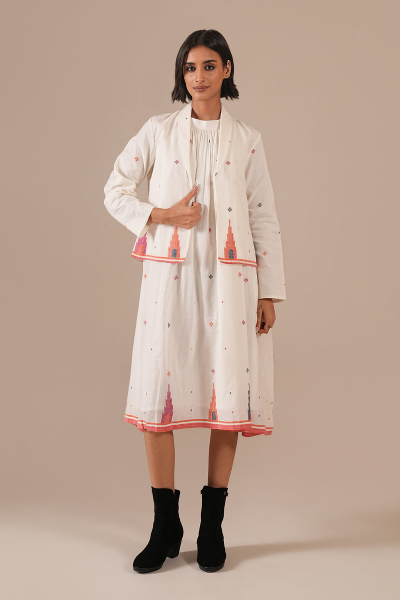 IVORY NOVA SET 100% cotton by Indigo Dreams in white color for women Worldwide