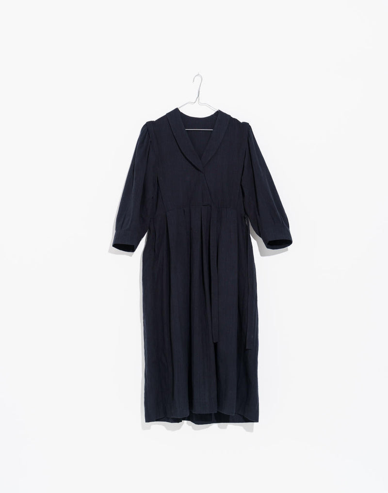 Iconic wrap - around midi dress - Black Dress by World of Crow in black color for women Worldwide