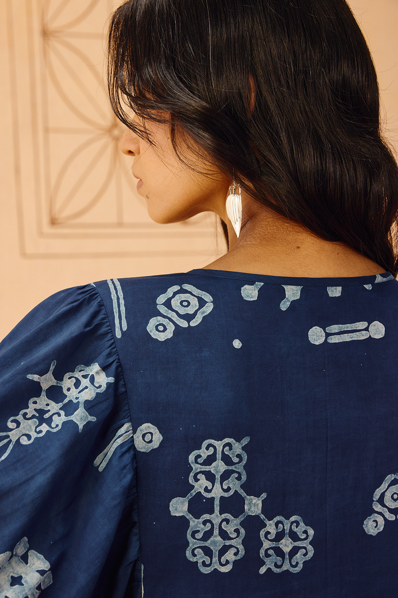 Indigo Wilds Lyocell Dress lyocell dress by SUI in indigo for women Worldwide