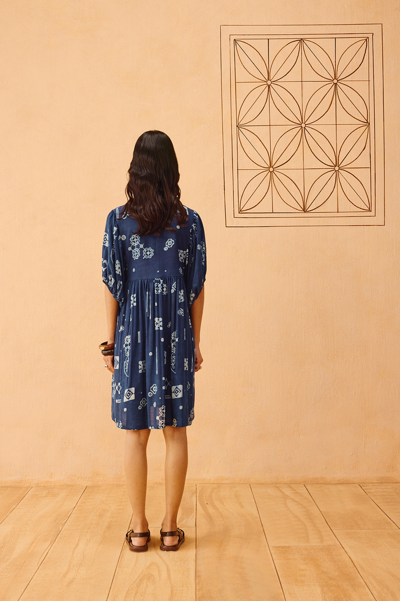 Indigo Wilds Lyocell Dress lyocell dress by SUI in indigo for women Worldwide