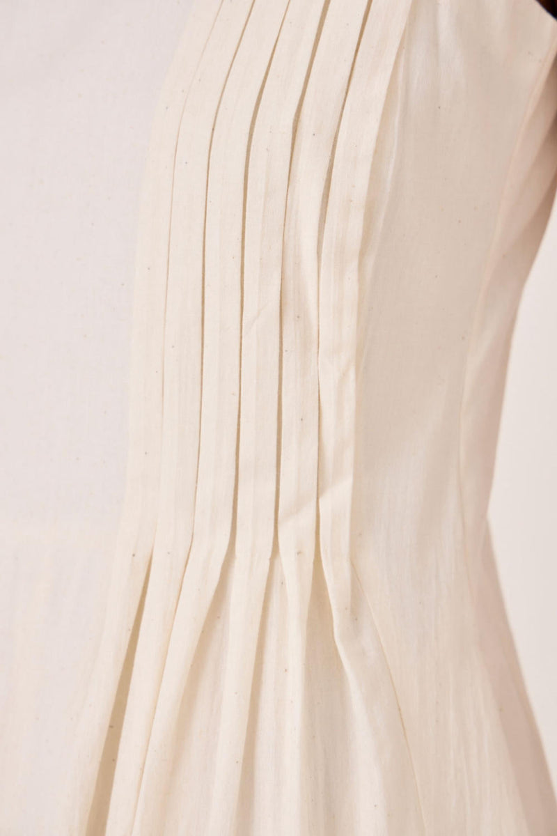 Indika Handwoven Dress cotton by The Summer House in white color for women Worldwide