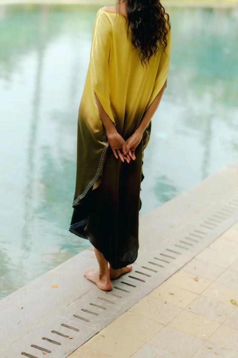 Ira Silk Dress satin by Ituvana for women Worldwide