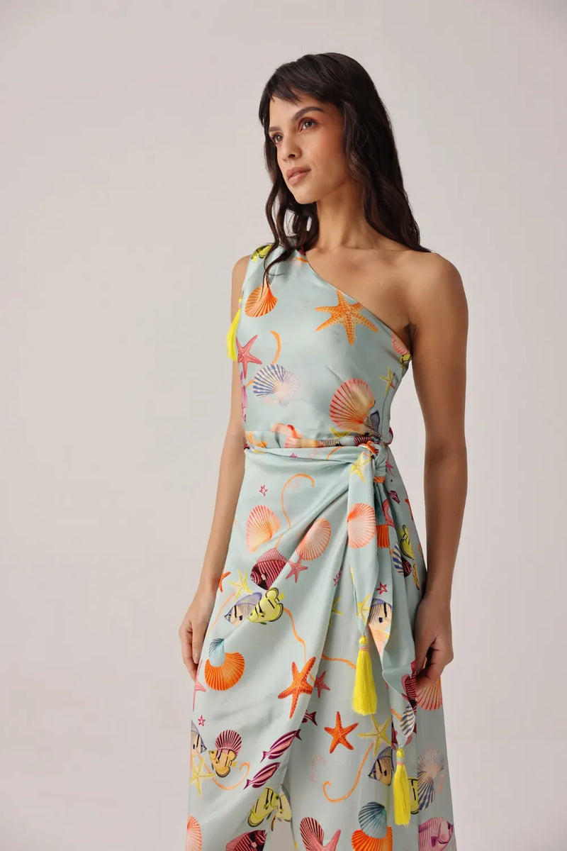 Isla Midi - Seaborn satin by NOIB for women Worldwide