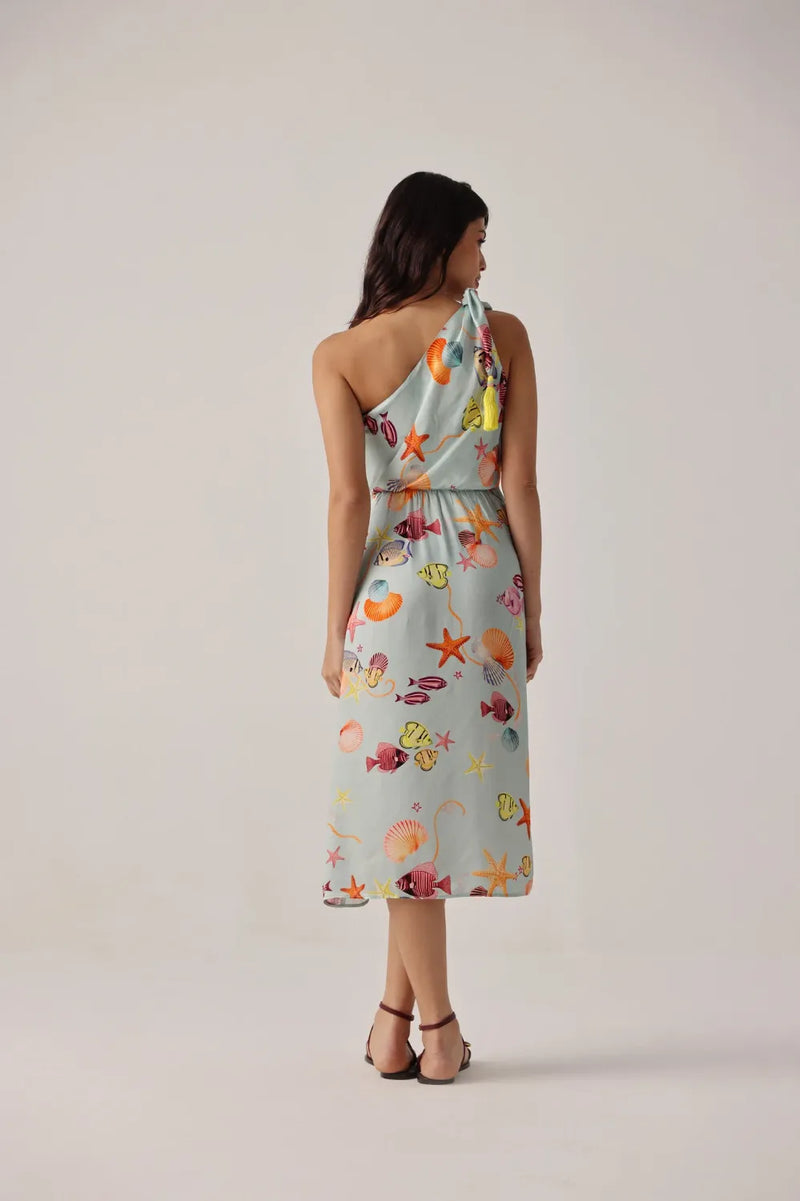 Isla Midi - Seaborn satin by NOIB for women Worldwide