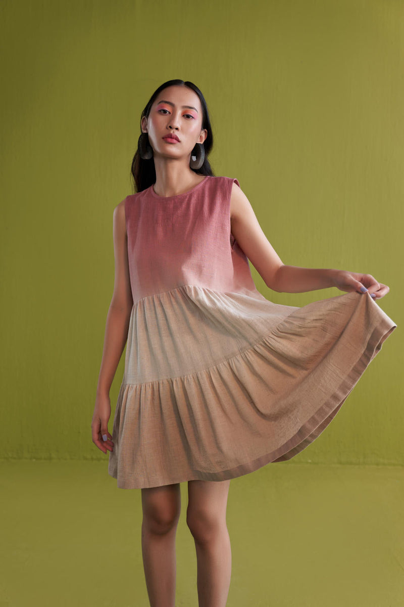 Island Sun Mini Kala Cotton dress cotton by SUI in pink color for women Worldwide
