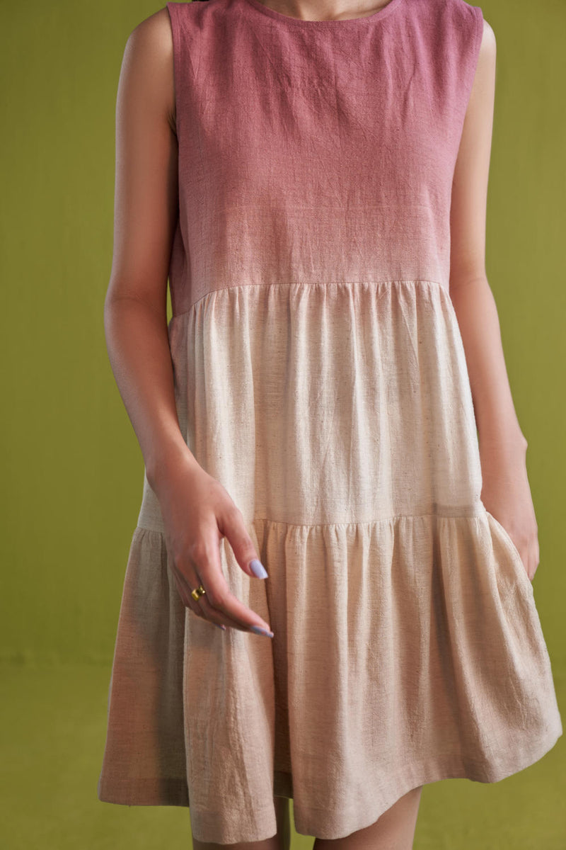 Island Sun Mini Kala Cotton dress cotton by SUI in pink color for women Worldwide