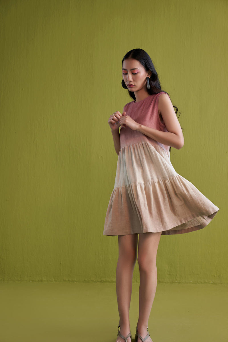 Island Sun Mini Kala Cotton dress cotton by SUI in pink color for women Worldwide