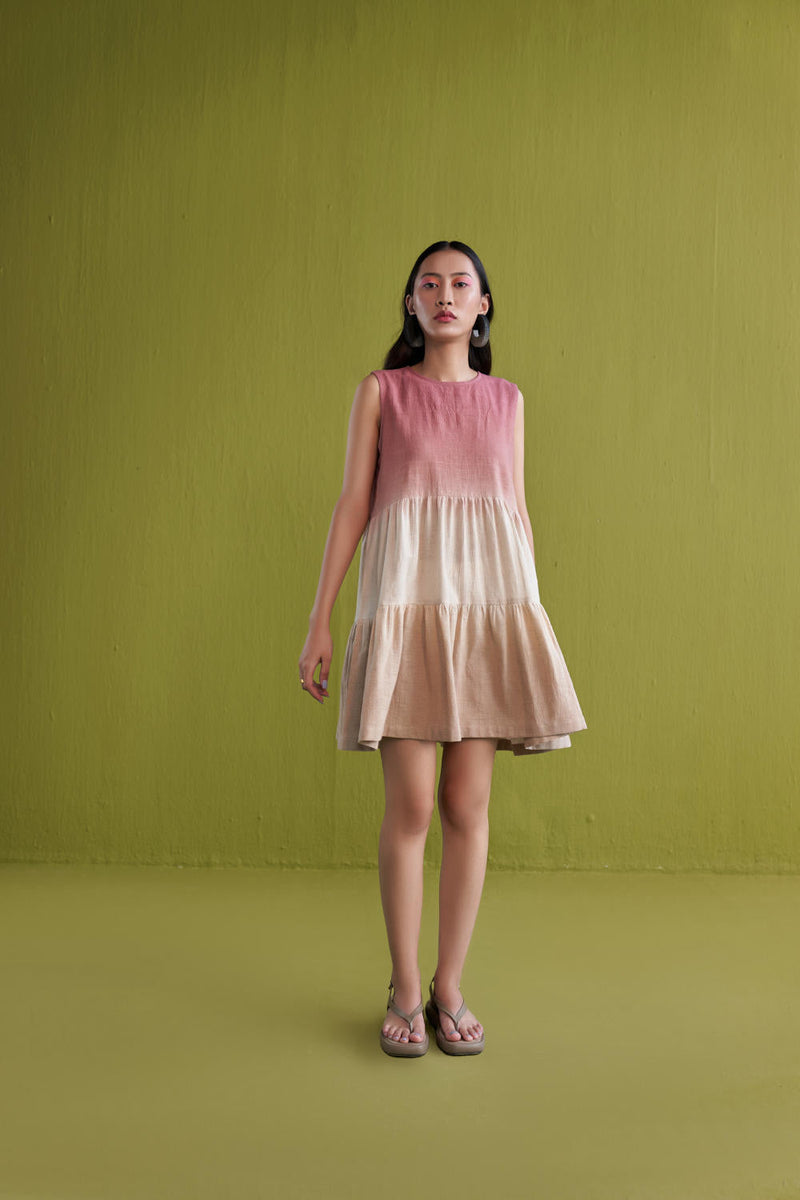 Island Sun Mini Kala Cotton dress cotton by SUI in pink color for women Worldwide