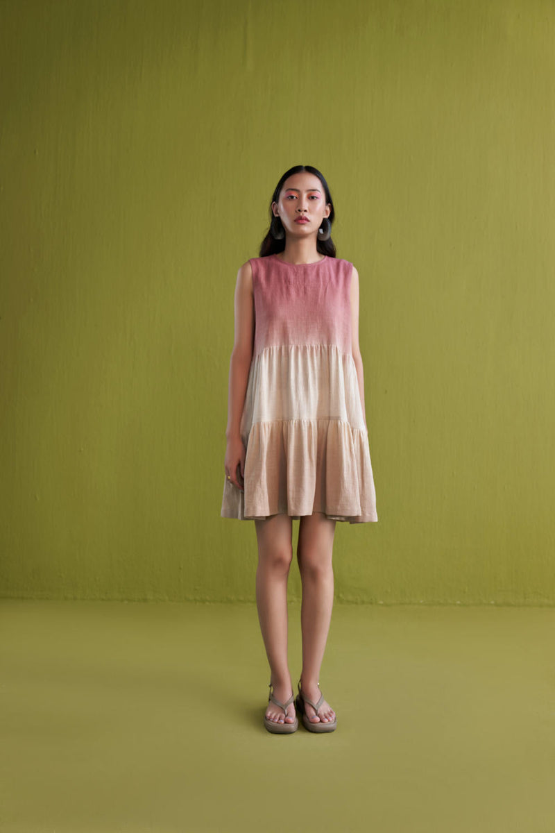 Island Sun Mini Kala Cotton dress cotton by SUI in pink color for women Worldwide