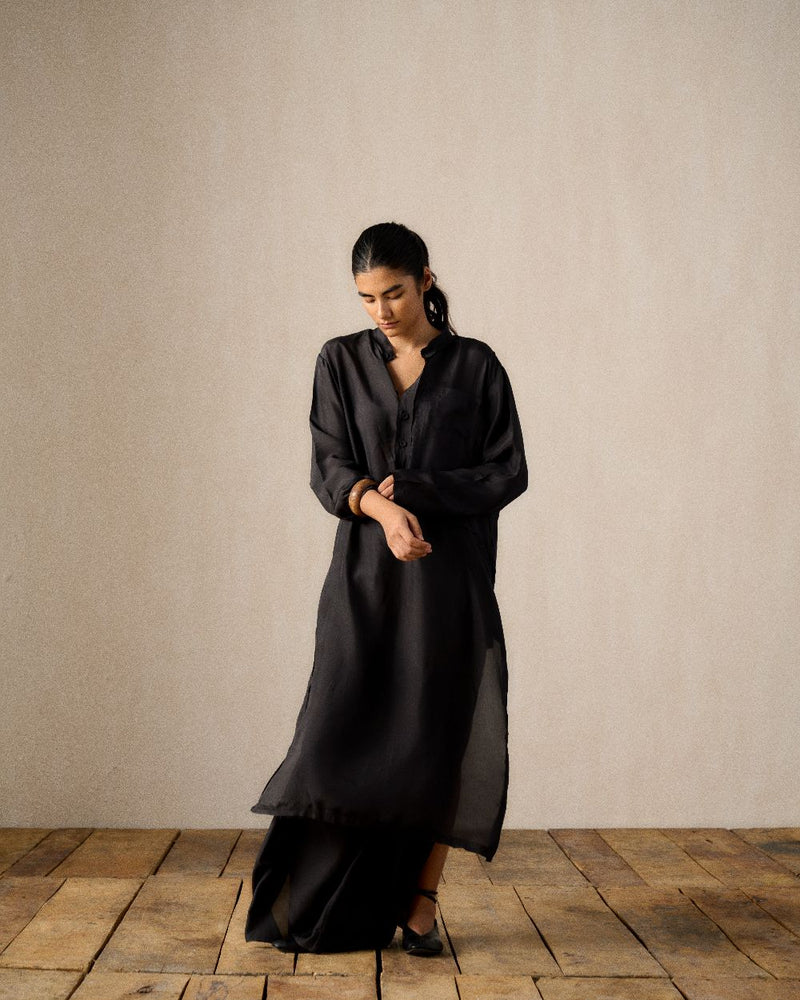 RAYI SILK KURTA SET silk by Ituvana for women Worldwide