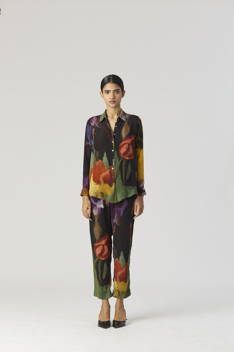 IVY CO-ORD SET by Yam in black color for women Worldwide