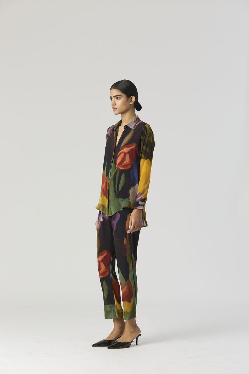 IVY CO-ORD SET by Yam in black color for women Worldwide