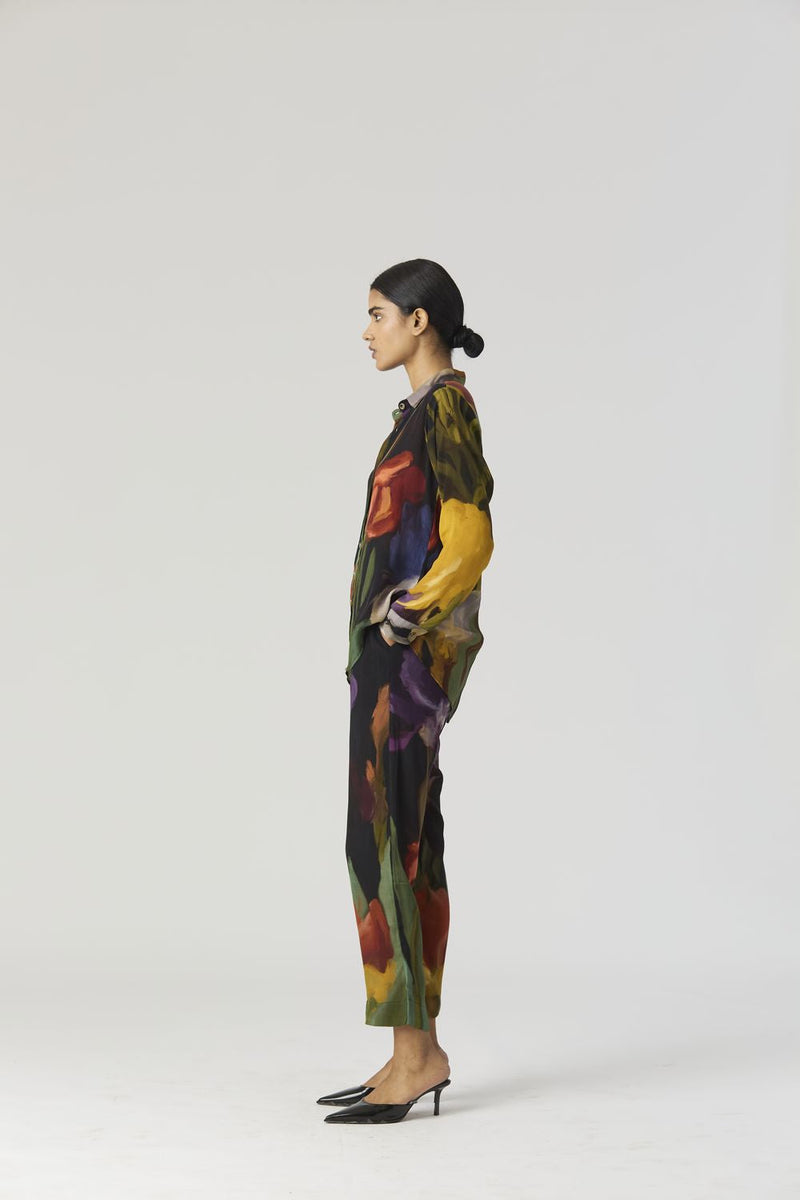 IVY CO-ORD SET by Yam in black color for women Worldwide