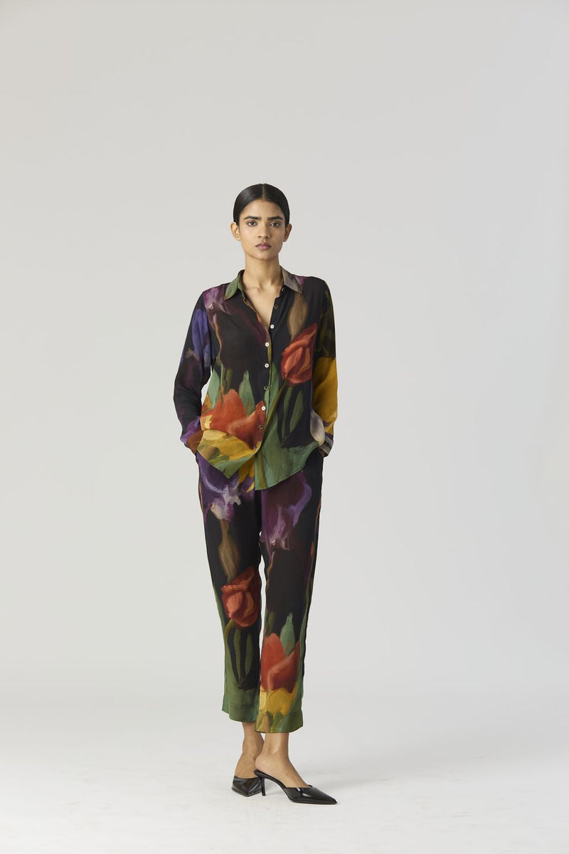 IVY CO-ORD SET by Yam in black color for women Worldwide