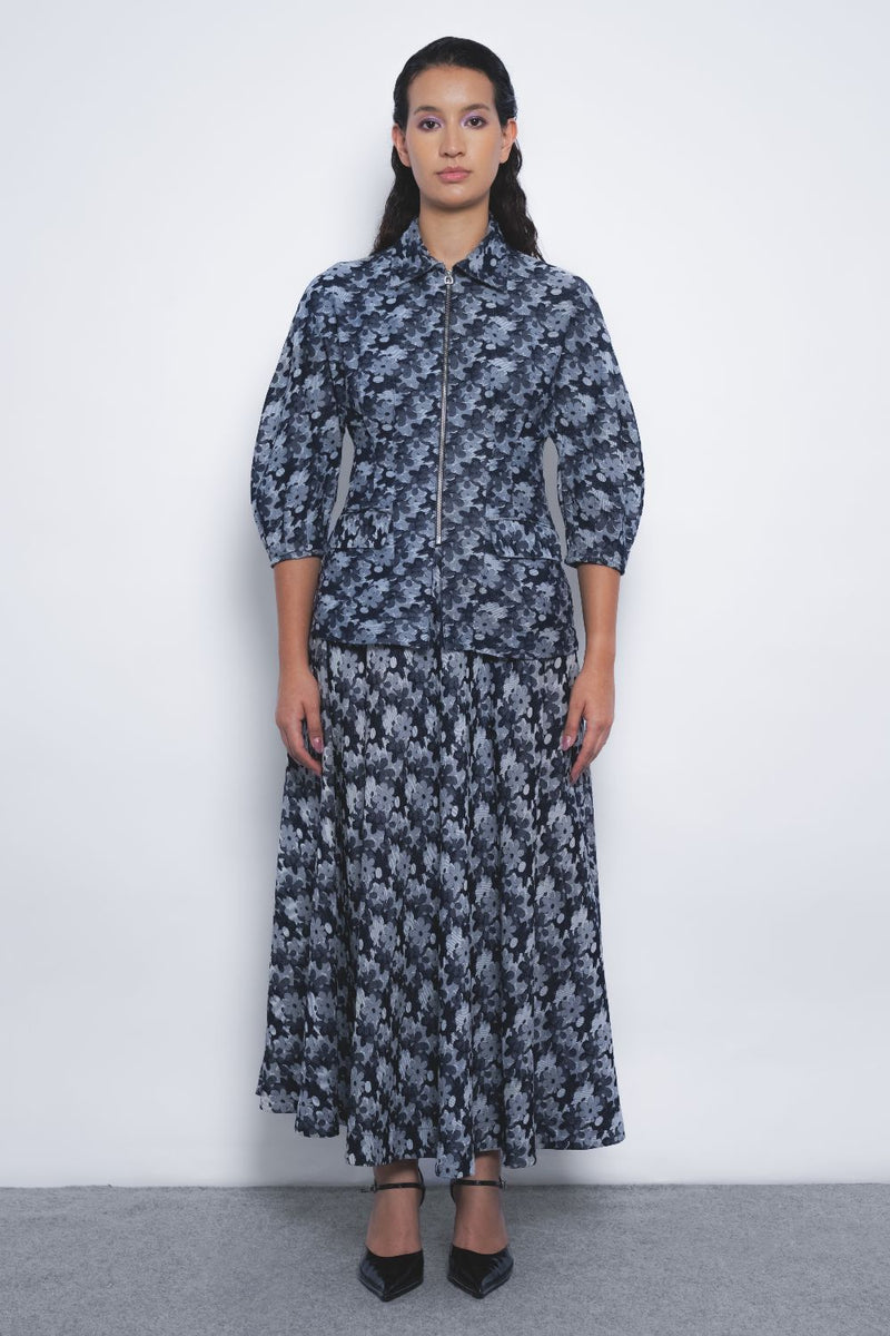Ivy Top - Indigo mul by Leh Studios in multi color for women Worldwide