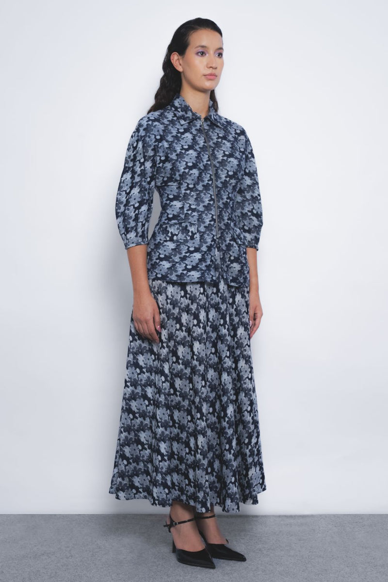 Ivy Top - Indigo mul by Leh Studios in multi color for women Worldwide