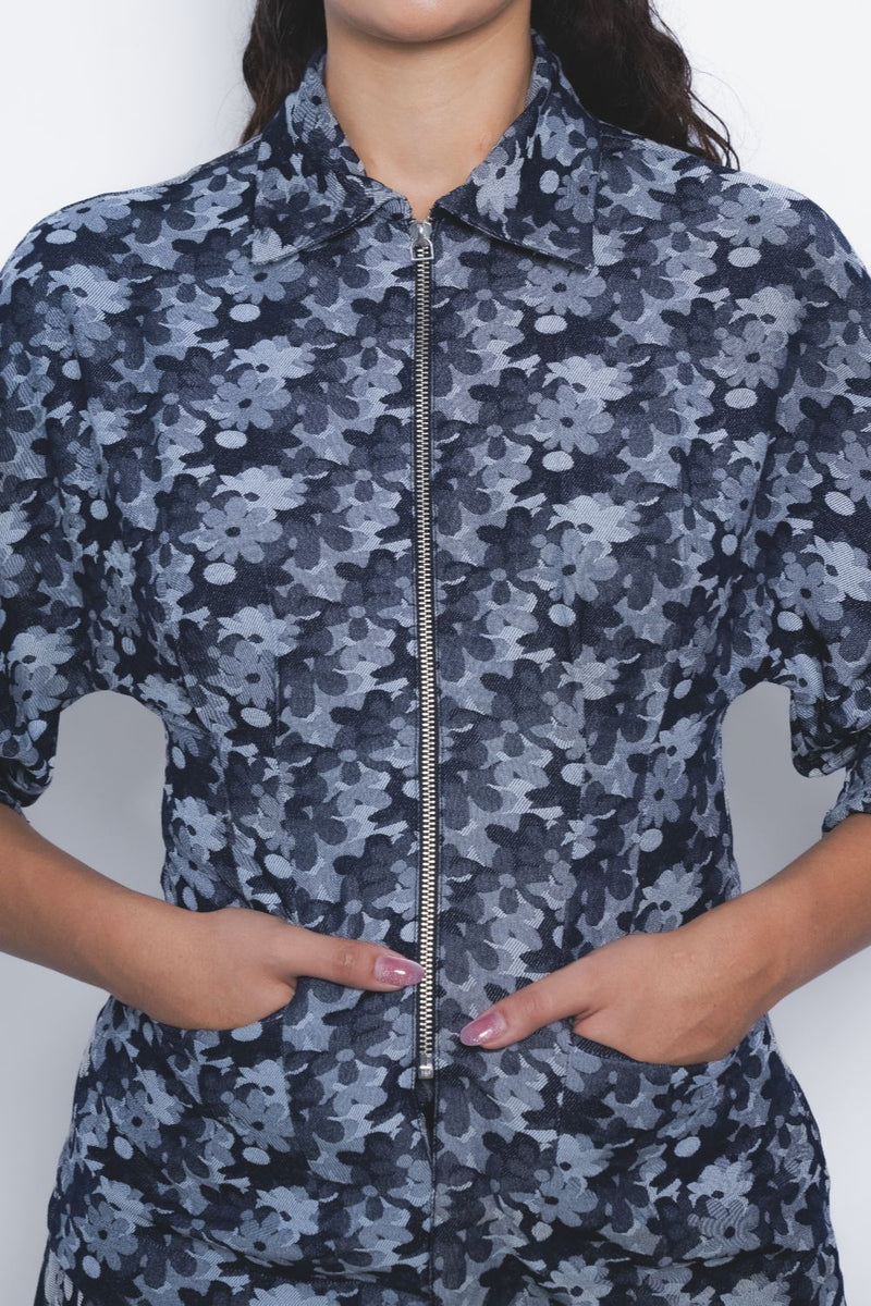 Ivy Top - Indigo mul by Leh Studios in multi color for women Worldwide