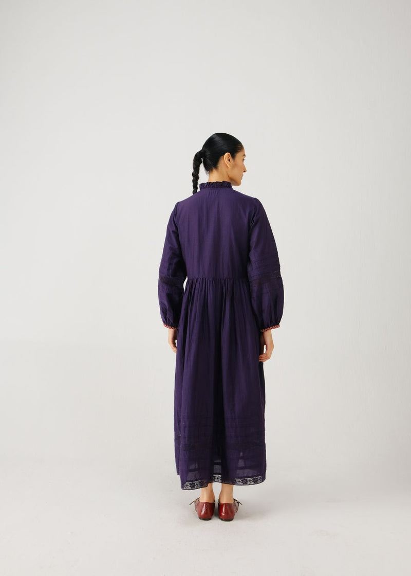 Jade dress-Ink pixel emb. silk by CORD for women Worldwide
