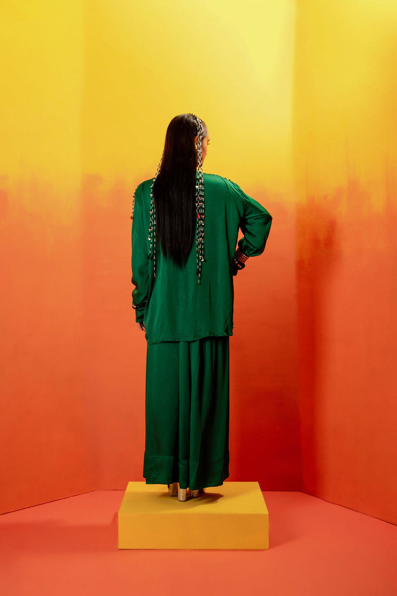 Vani Green Festive Co-ord Set