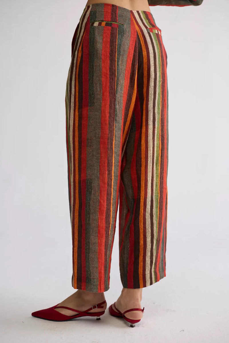 JILIAN BLAZER & PANTS SET linen co-ord set by YAM in multicolor for women Worldwide