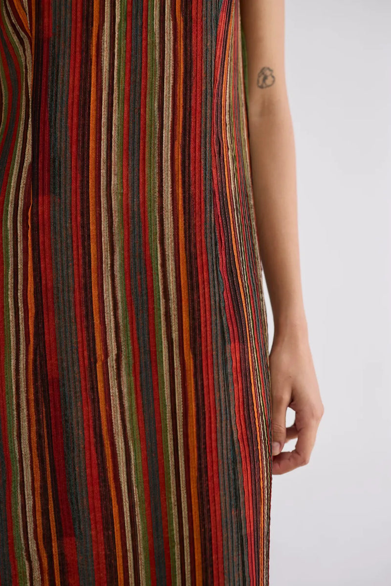 JILIAN CREPE PINTUCKS DRESS crepe dress by YAM in multicolor for women Worldwide