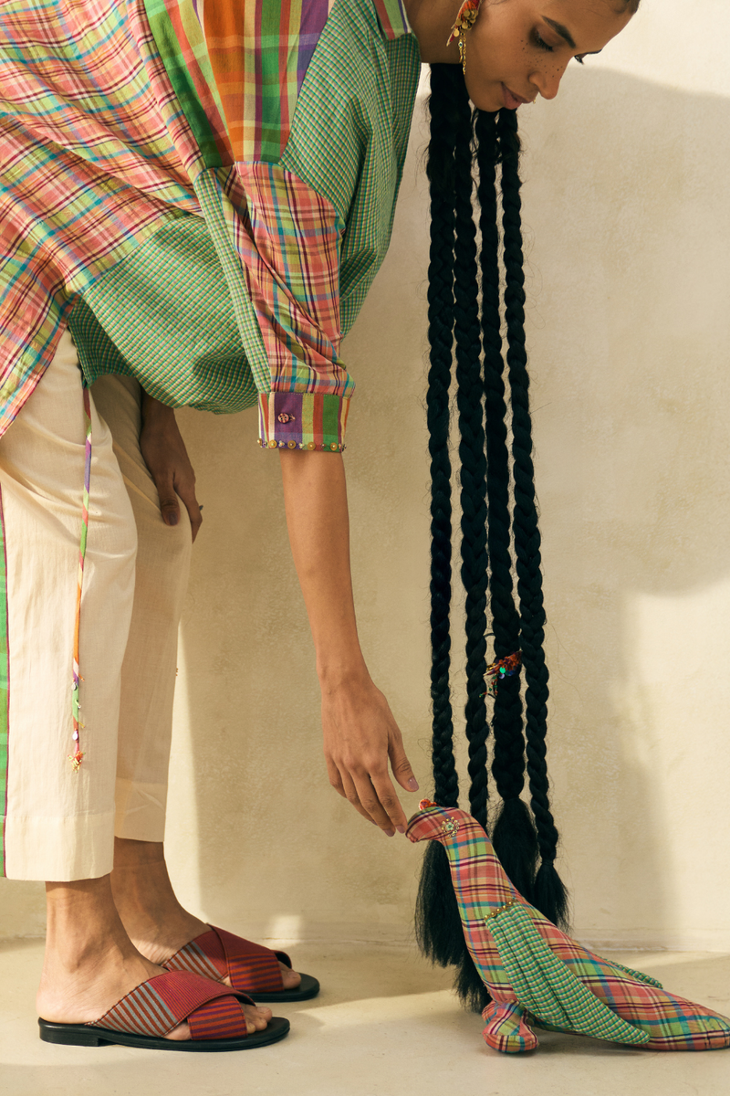 Jimmy Shirt cotton by SWATTI KAPOOR in multi color for women Worldwide