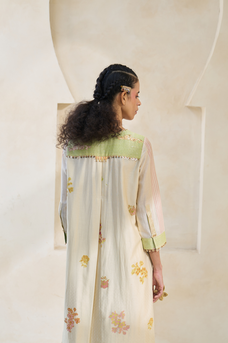 Jinger Set chanderi by SWATTI KAPOOR in multi color for women Worldwide