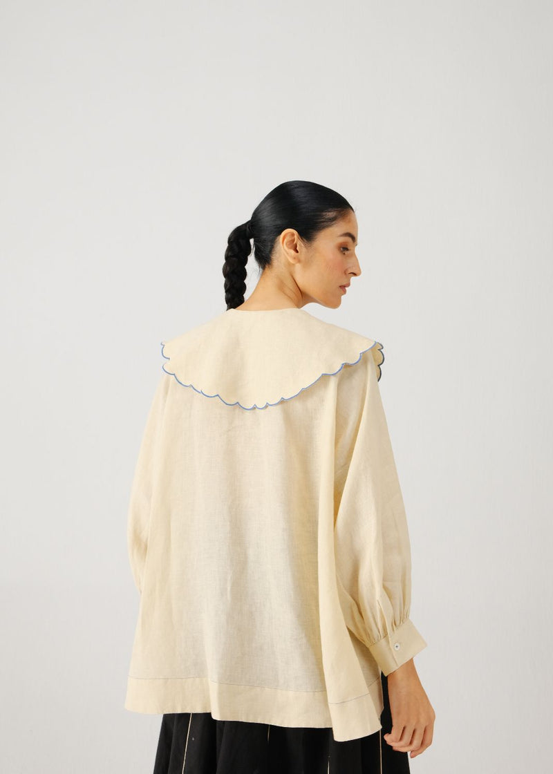 Julia top-Ivory rose emb. by CORD for women Worldwide
